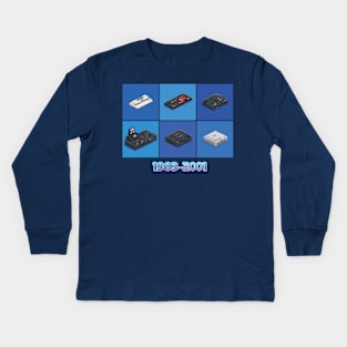 Retro Console Segaworks1983-2001 Kids Long Sleeve T-Shirt